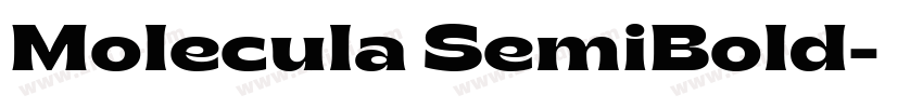 Molecula SemiBold字体转换